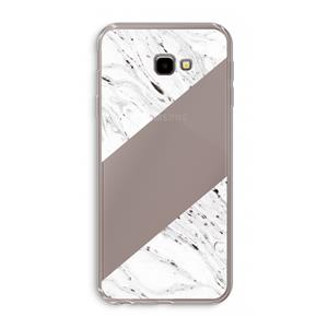 CaseCompany Biggest stripe: Samsung Galaxy J4 Plus Transparant Hoesje