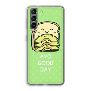 CaseCompany Avo Good Day: Samsung Galaxy S21 Transparant Hoesje