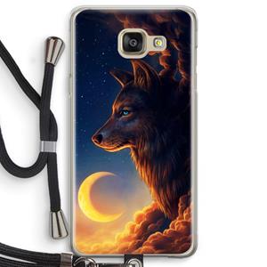 CaseCompany Night Guardian: Samsung Galaxy A5 (2016) Transparant Hoesje met koord