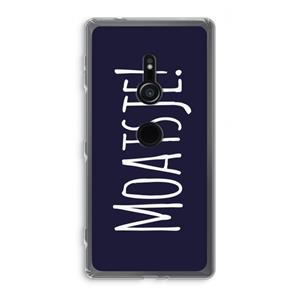 CaseCompany Moatsje!: Sony Xperia XZ2 Transparant Hoesje