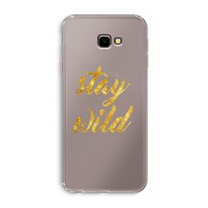 CaseCompany Stay wild: Samsung Galaxy J4 Plus Transparant Hoesje