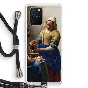 CaseCompany The Milkmaid: Samsung Galaxy S10 Lite Transparant Hoesje met koord