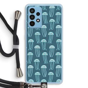 CaseCompany Kwallie: Samsung Galaxy A52 Transparant Hoesje met koord