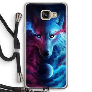 CaseCompany Where Light And Dark Meet: Samsung Galaxy A5 (2016) Transparant Hoesje met koord
