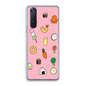 CaseCompany Happy bento friends: Sony Xperia 5 II Transparant Hoesje