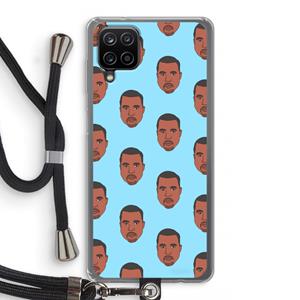 CaseCompany Kanye Call Me℃: Samsung Galaxy A12 Transparant Hoesje met koord