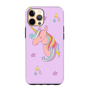 CaseCompany Roze eenhoorn: iPhone 12 Pro Max Tough Case