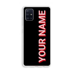 CaseCompany Namecase: Galaxy A51 4G Transparant Hoesje