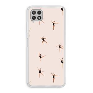CaseCompany Dancing #1: Samsung Galaxy A22 4G Transparant Hoesje