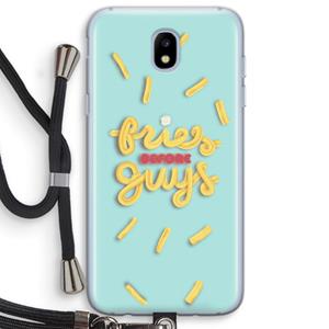 CaseCompany Always fries: Samsung Galaxy J5 (2017) Transparant Hoesje met koord