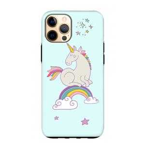 CaseCompany Regenboog eenhoorn: iPhone 12 Pro Max Tough Case
