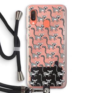 CaseCompany Makis: Samsung Galaxy A20e Transparant Hoesje met koord