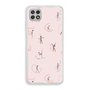 CaseCompany Dancing #3: Samsung Galaxy A22 4G Transparant Hoesje