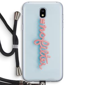 CaseCompany nofilter: Samsung Galaxy J5 (2017) Transparant Hoesje met koord