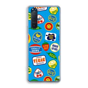 CaseCompany Fruitsticker: Sony Xperia 5 II Transparant Hoesje