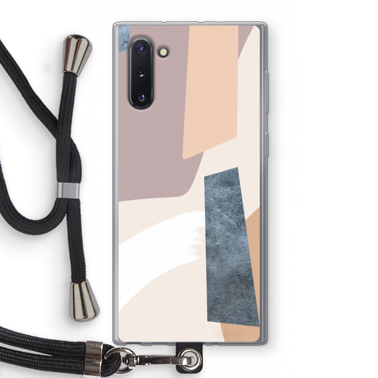 CaseCompany Luca: Samsung Galaxy Note 10 Transparant Hoesje met koord