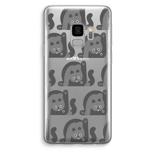 CaseCompany Cats: Samsung Galaxy S9 Transparant Hoesje