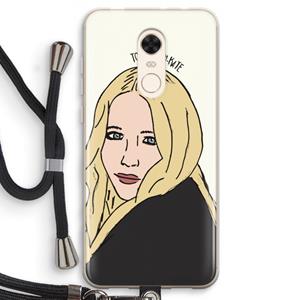 CaseCompany Mary Kate: Xiaomi Redmi 5 Transparant Hoesje met koord