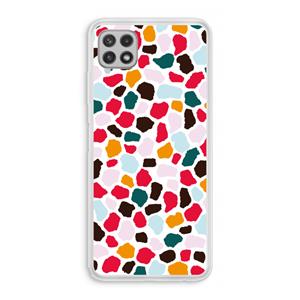 CaseCompany Colored Giraffe: Samsung Galaxy A22 4G Transparant Hoesje