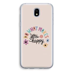 CaseCompany Happy days: Samsung Galaxy J5 (2017) Transparant Hoesje