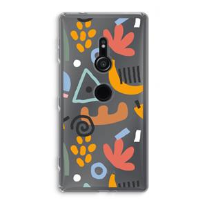 CaseCompany Abstract: Sony Xperia XZ2 Transparant Hoesje