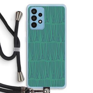 CaseCompany Swirls: Samsung Galaxy A52 Transparant Hoesje met koord