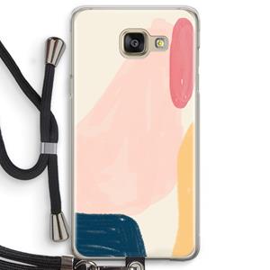 CaseCompany Saturday Flow: Samsung Galaxy A5 (2016) Transparant Hoesje met koord