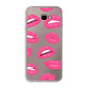 CaseCompany Bite my lip: Samsung Galaxy J4 Plus Transparant Hoesje