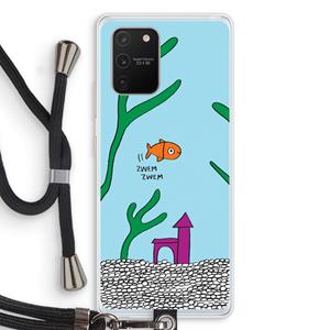 CaseCompany Aquarium: Samsung Galaxy S10 Lite Transparant Hoesje met koord