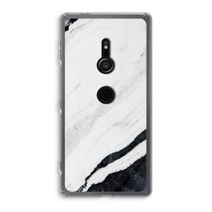 CaseCompany Elegante marmer: Sony Xperia XZ2 Transparant Hoesje