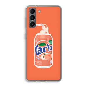 CaseCompany S(peach)less: Samsung Galaxy S21 Transparant Hoesje