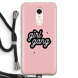 CaseCompany Girl Gang: Xiaomi Redmi 5 Transparant Hoesje met koord