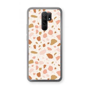 CaseCompany Terrazzo N°18: Xiaomi Redmi 9 Transparant Hoesje