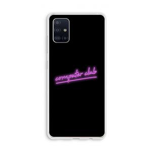 CaseCompany Vice Black: Galaxy A51 4G Transparant Hoesje