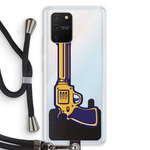 CaseCompany Pew Pew Pew: Samsung Galaxy S10 Lite Transparant Hoesje met koord
