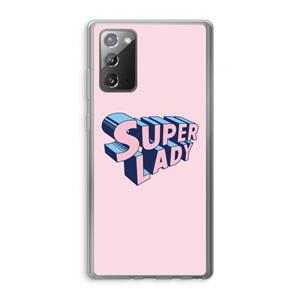 CaseCompany Superlady: Samsung Galaxy Note 20 / Note 20 5G Transparant Hoesje