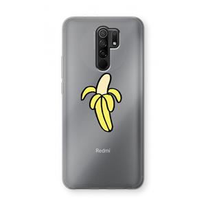 CaseCompany Banana: Xiaomi Redmi 9 Transparant Hoesje