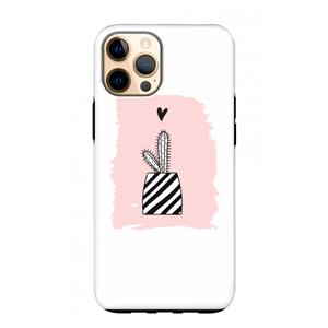 CaseCompany Zwart-wit cactus: iPhone 12 Pro Max Tough Case
