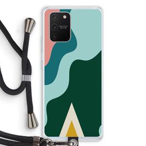 CaseCompany Noor B: Samsung Galaxy S10 Lite Transparant Hoesje met koord