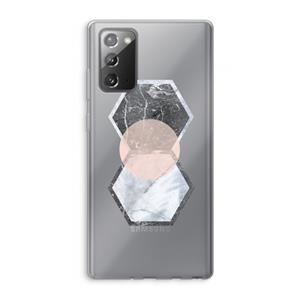 CaseCompany Creatieve toets: Samsung Galaxy Note 20 / Note 20 5G Transparant Hoesje
