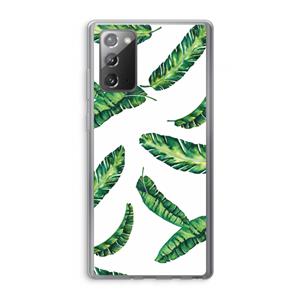 CaseCompany Lange bladeren: Samsung Galaxy Note 20 / Note 20 5G Transparant Hoesje