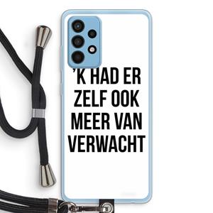 CaseCompany Meer verwacht: Samsung Galaxy A52 Transparant Hoesje met koord