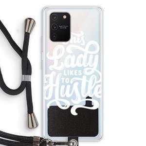 CaseCompany Hustle Lady: Samsung Galaxy S10 Lite Transparant Hoesje met koord