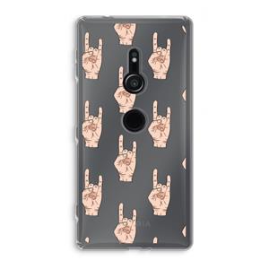 CaseCompany Rock: Sony Xperia XZ2 Transparant Hoesje