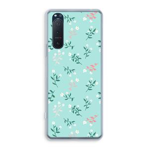 CaseCompany Small white flowers: Sony Xperia 5 II Transparant Hoesje