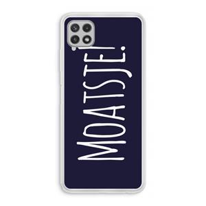 CaseCompany Moatsje!: Samsung Galaxy A22 4G Transparant Hoesje