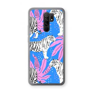 CaseCompany Tijger: Xiaomi Redmi 9 Transparant Hoesje