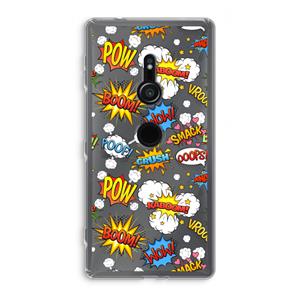 CaseCompany Pow Smack: Sony Xperia XZ2 Transparant Hoesje