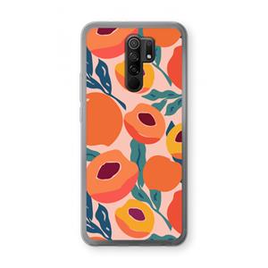 CaseCompany Perzik: Xiaomi Redmi 9 Transparant Hoesje