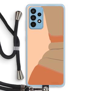 CaseCompany Bikini: Samsung Galaxy A52 Transparant Hoesje met koord